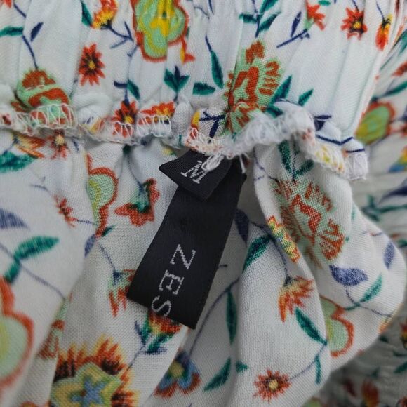 Zesica White Floral Bohemian Hippie Flowy Maxi Skirt - Picture 4 of 5